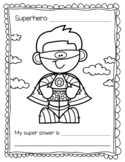 Superhero Power to Choose coloring page