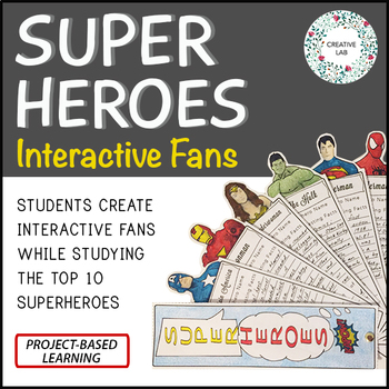 Preview of Superhero Project - Interactive Fans - PBL