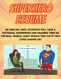 Superhero Resume Project - RESEARCH & CAREER EXPLORATION