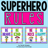 Superhero Rules Banner or Posters