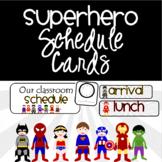 Superhero Schedule Cards {EDITABLE}