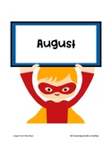 Superhero School Month Signs
