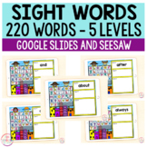 Superhero Sight Words Bundle | 220 Sight Words | Google Sl