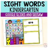 Superhero Sight Words Primer / Kindergarten - Google Slide