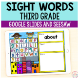 Superhero Sight Words Third Grade - Google Slides & Seesaw
