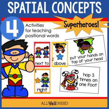 Preview of Spatial Concepts for Speech Therapy | Superhero