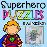 Superhero Subtraction Puzzles
