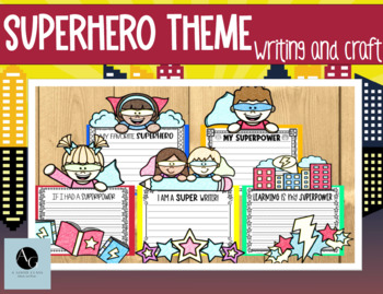 Preview of Superhero/ Super Learning Theme Writing and Craft 
