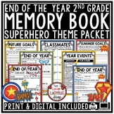 Superhero End of Year Memory Book 2nd Grade Last Week of S