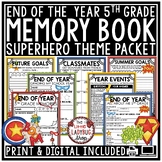 Superhero End of Year Memory Book 5th Grade Last Week of S