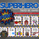 Superhero Theme ABC Banner