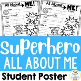 Superhero Theme: All About Me Poster for Back to School or