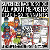 Superhero Theme Back to School Bulletin Board, All About M