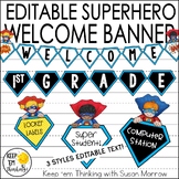 Superhero Theme Banner Kit - Editable! Superhero Theme Cla