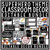 Superhero Theme Classroom Decor Bundle, Newsletter Templat