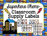 Superhero Theme-Classroom Supply Labels