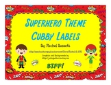 Superhero Theme Cubby Labels