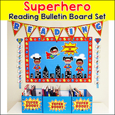 Superhero Theme Reading Bulletin Board Classroom Decor