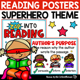 Superhero Theme Reading Comprehension Posters