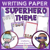 Superhero Theme Writing Paper