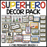 Superhero Themed Classroom Decor Pack BUNDLE