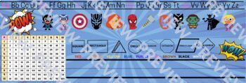 Preview of Superhero Themed Nametags & name plates