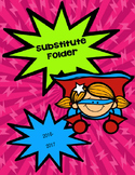 Superhero-Themed Editable Substitute Folder