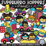 Superhero Toppers Clipart