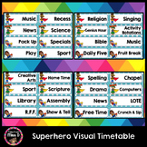 Superhero Visual Timetable