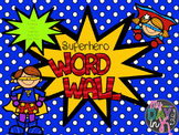 Superhero Word Wall Words (Editable)