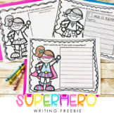 Superhero Writing Sheets Freebie {3 Levels}