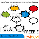 Superhero bubbles free clip art