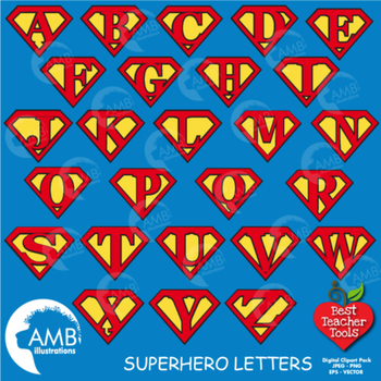 superhero alphabet teaching resources teachers pay teachers