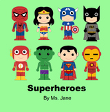 Superheroes Book (SmartBoard Read Aloud with Sounds!)