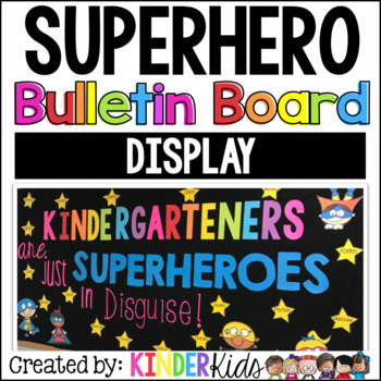 Preview of Superheroes Bulletin Board Display