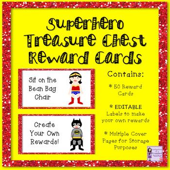 Superheroes Treasure Reward Coupons - 50 Rewards for Classroom Management