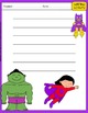 Superheroes Writing Worksheets by The Super Classroom | TpT