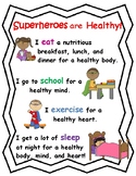 Superheroes are Healthy! Poster for School Nurses