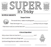 Superkids Reading Program SUPER Magazine It's Tricky Work Packet