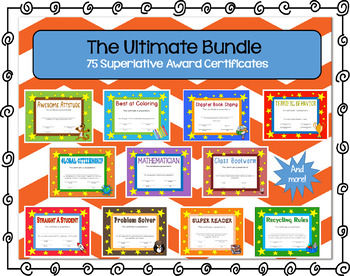 Preview of Superlative Award Certificates Bundle