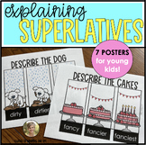 Superlative Adjectives Teaching Posters for Kindergarten &