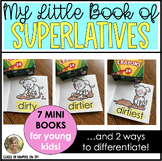 Superlative Adjectives Mini Books for Kindergarten & 1st -