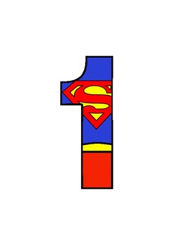 Superman Number and Letter Pack by The Teacher Dude | TpT