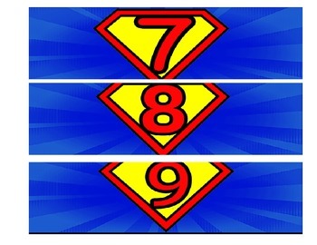 superman numbers 1 36 box labels by connolly cloud tpt