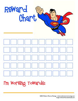 Superman Reward Chart