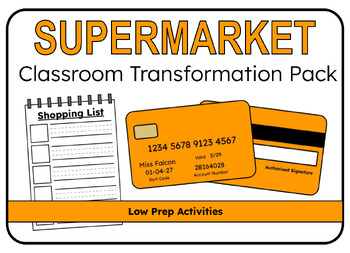 Preview of Supermarket Classroom Transformation Pack