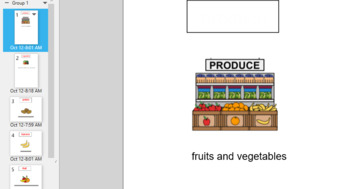 Preview of Life Skills Supermarket Produce Story