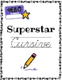 Superstar Cursive Handwriting Practice Packet