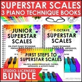 Superstar Scales Piano Technique Books Bundle for Piano Lessons
