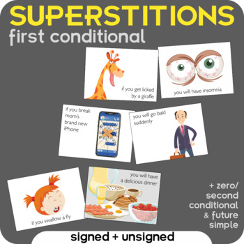 Preview of Superstition Cards (conditionals)